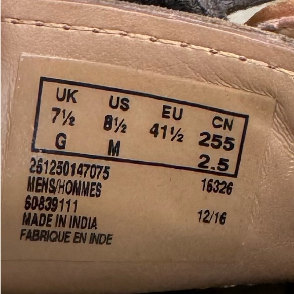 BOSTONIAN Men’s Brown Crown Windsor Oxford Leather Dress Wing Tip Shoes-Size 8.5 - Picture 8 of 9